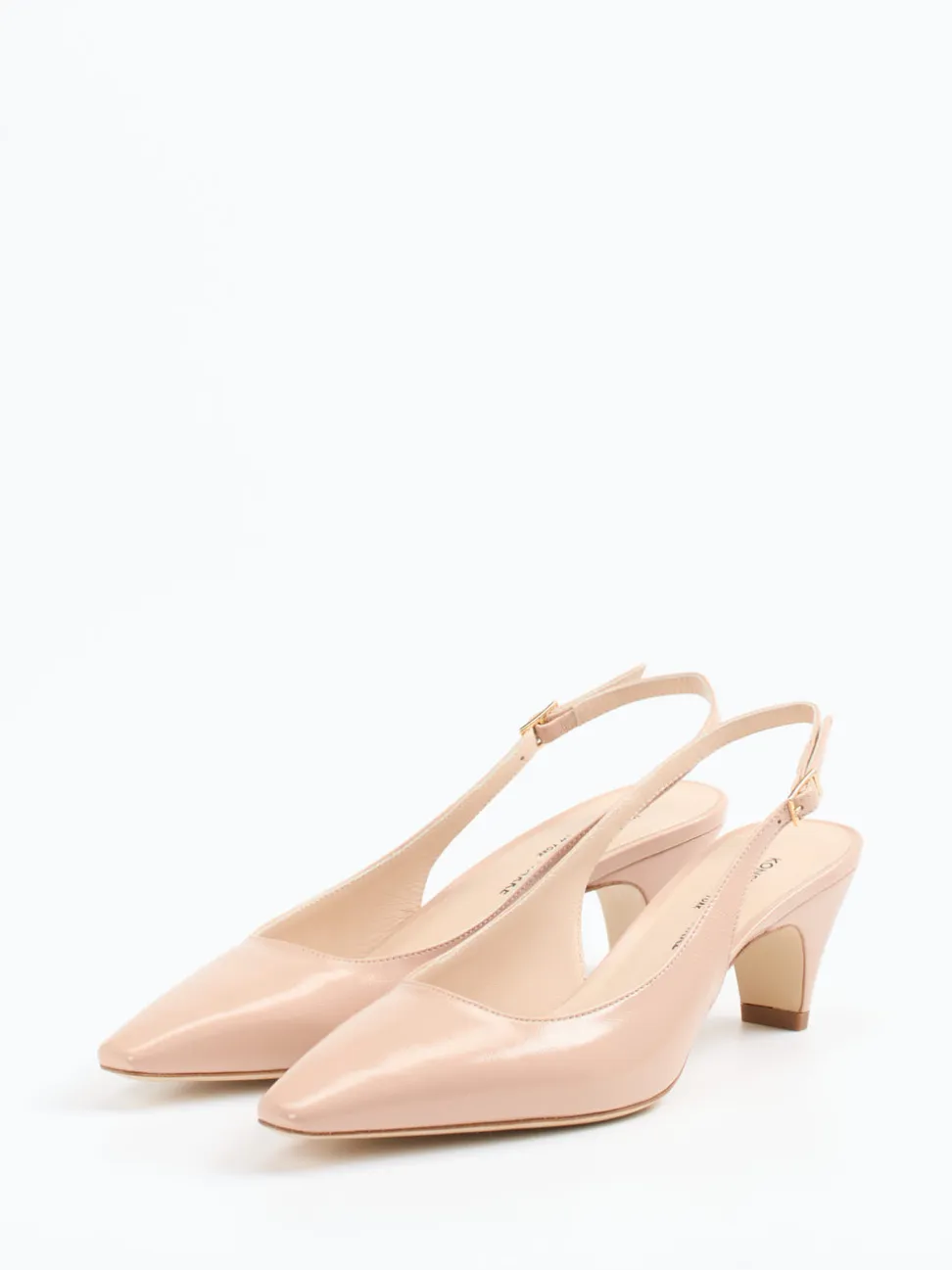 Konstantin Starke – Slingpumps aus Lack-Ziegenleder Nude