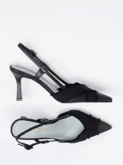 Konstantin Starke – Slingpumps aus strukturiertem Textil