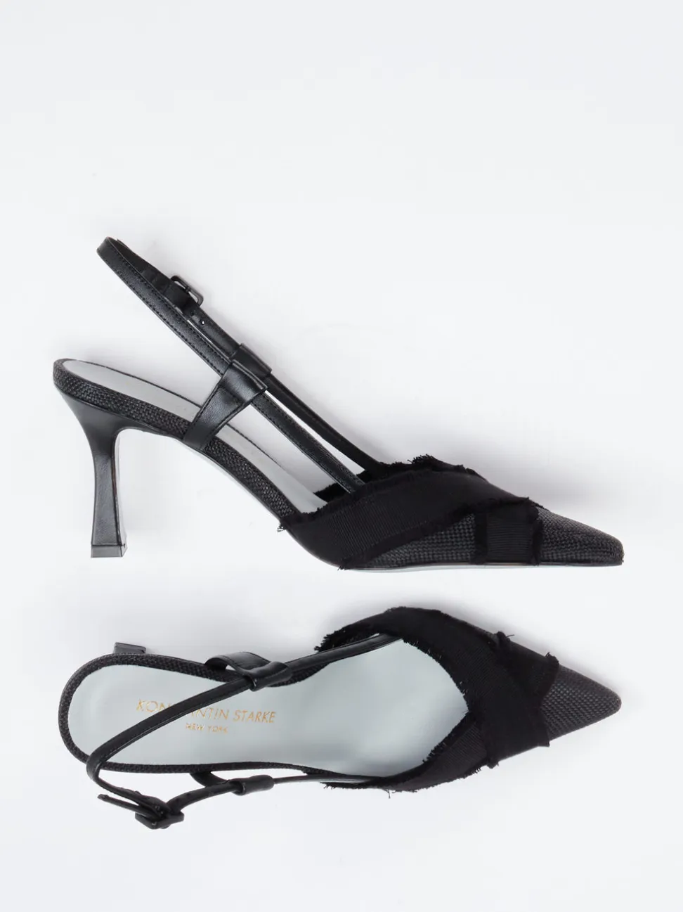 Konstantin Starke – Slingpumps aus strukturiertem Textil