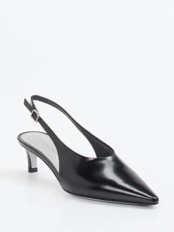 Konstantin Starke – Slingpumps aus Hochglanzleder schwarz