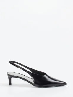 Konstantin Starke – Slingpumps aus Hochglanzleder schwarz