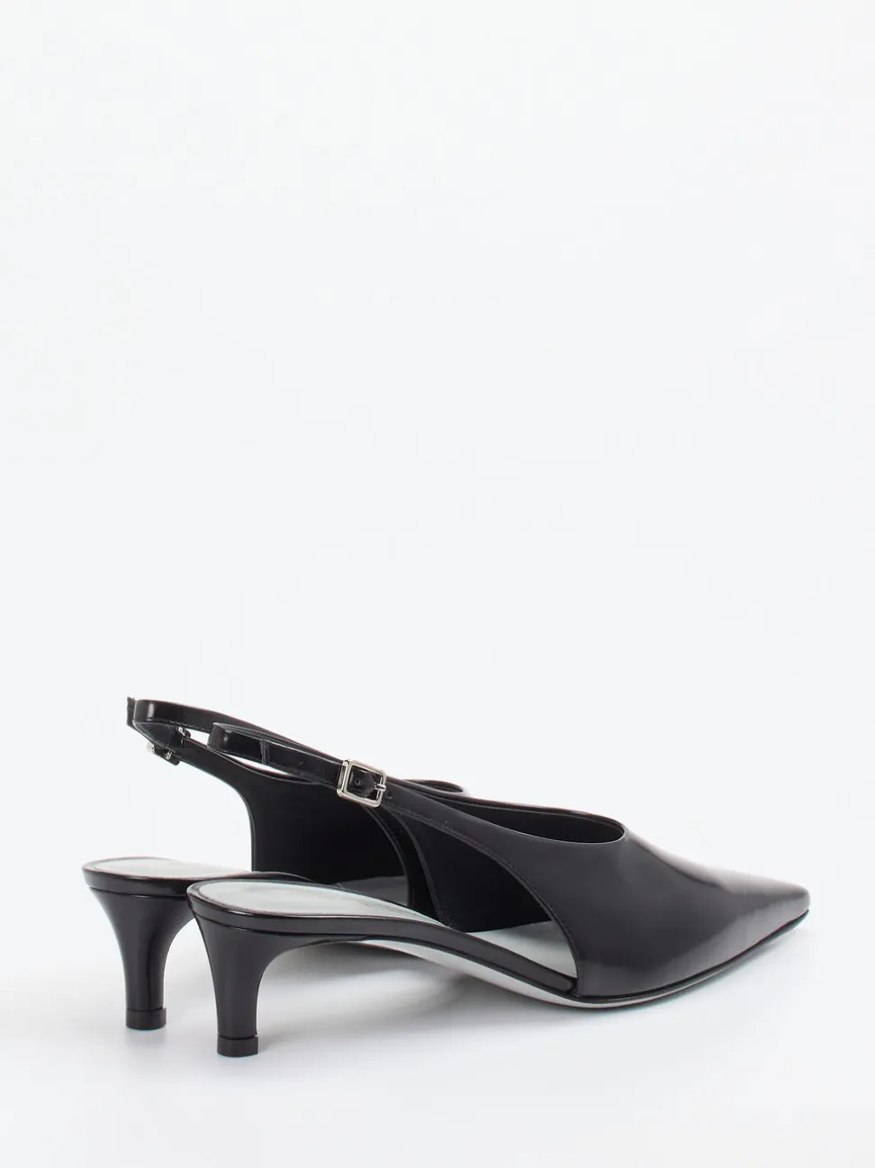 Konstantin Starke – Slingpumps aus Hochglanzleder schwarz