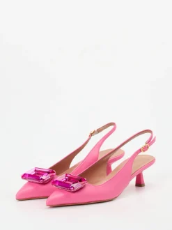 Konstantin Starke – Slingpumps aus Lammleder in Pink