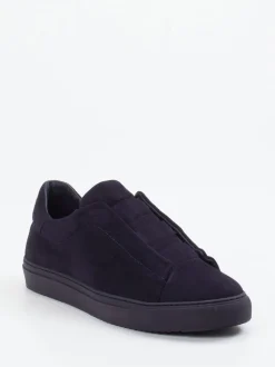 Konstantin Starke – Slip-On Sneaker aus Veloursleder blau