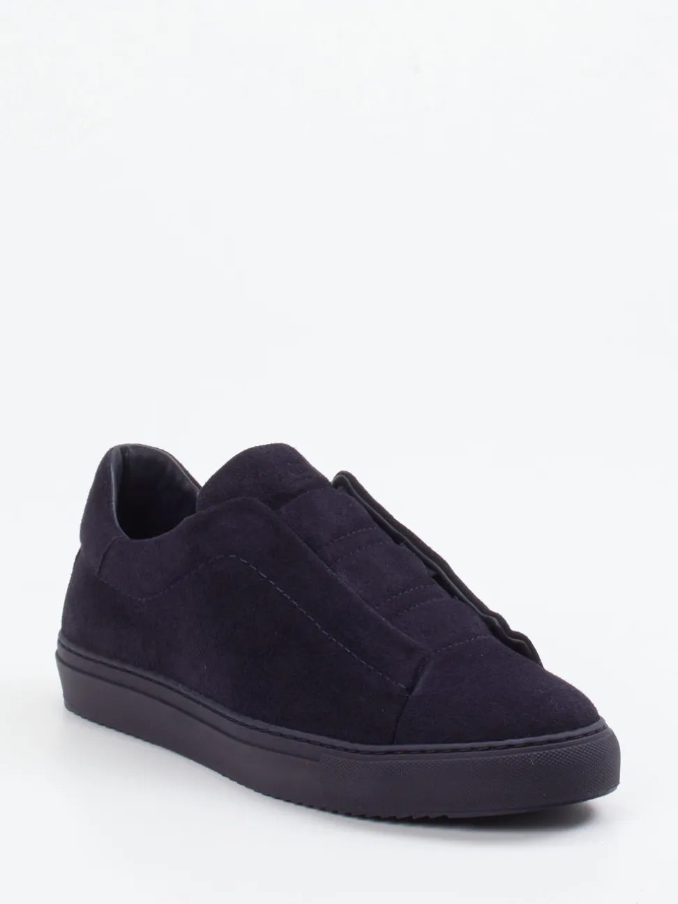 Konstantin Starke – Slip-On Sneaker aus Veloursleder blau