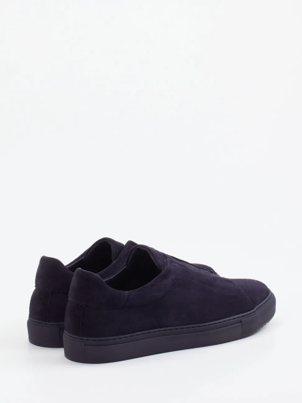 Konstantin Starke – Slip-On Sneaker aus Veloursleder blau