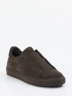 Konstantin Starke – Slip-On Sneaker aus Veloursleder braun