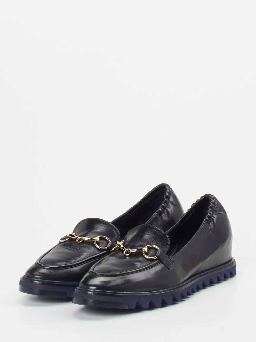 Konstantin Starke – Slipper aus Lammleder in Tiefblau