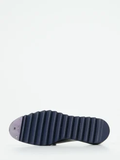 Konstantin Starke – Slipper aus Lammleder in Tiefblau