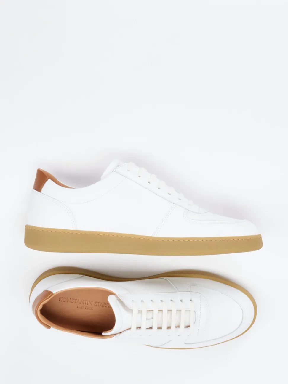 Konstantin Starke – Sneaker aus Kalbleder Weiß