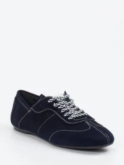 Konstantin Starke – Sneaker aus Veloursleder Dunkelblau
