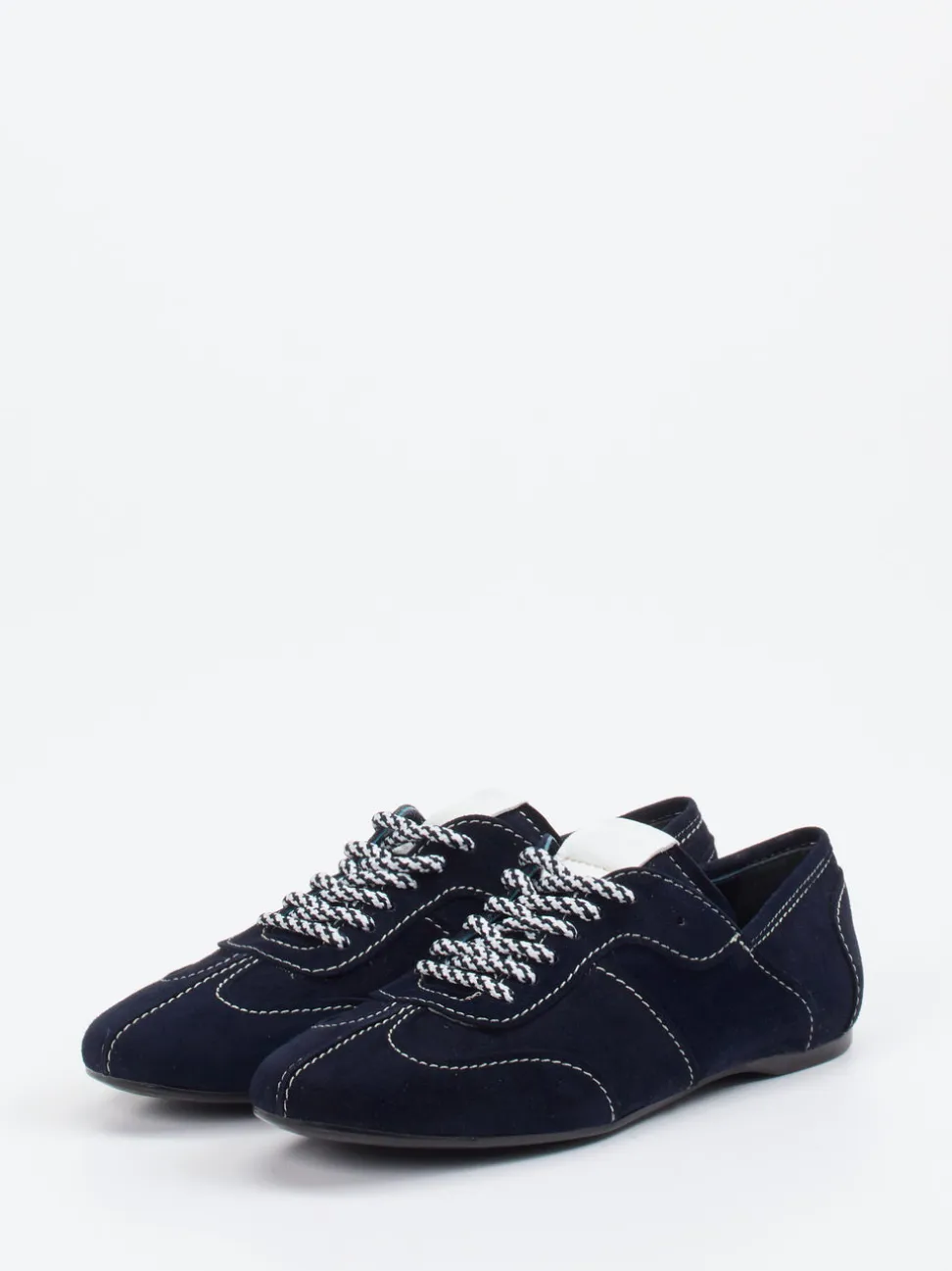 Konstantin Starke – Sneaker aus Veloursleder Dunkelblau