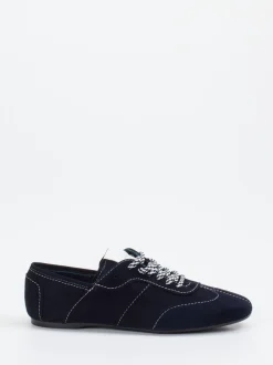 Konstantin Starke – Sneaker aus Veloursleder Dunkelblau