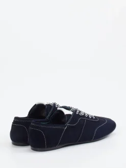 Konstantin Starke – Sneaker aus Veloursleder Dunkelblau
