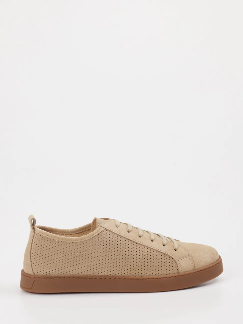 Konstantin Starke – Sneaker aus Veloursleder beige