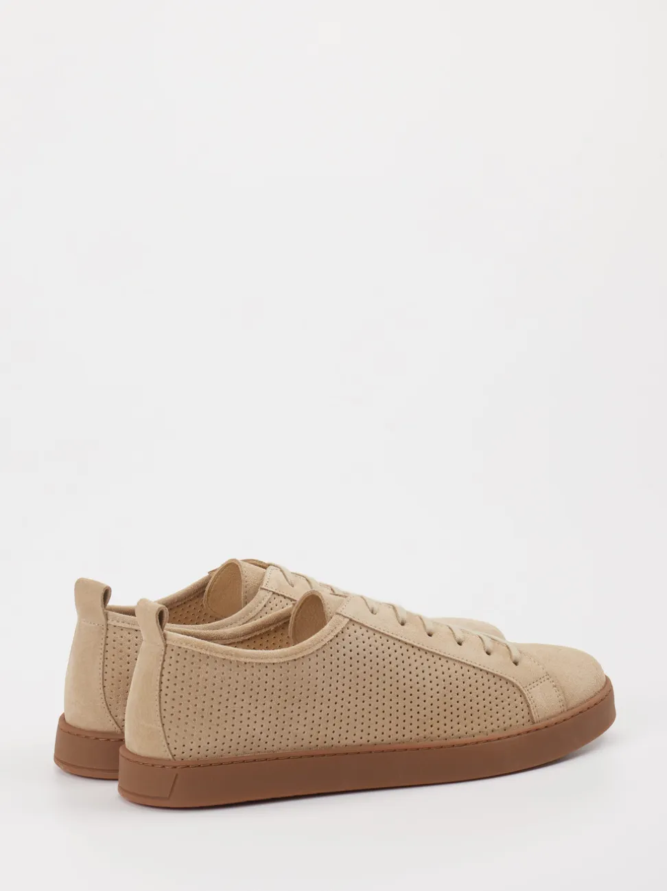 Konstantin Starke – Sneaker aus Veloursleder beige