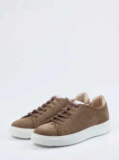 Konstantin Starke – Sneaker aus Veloursleder Braun