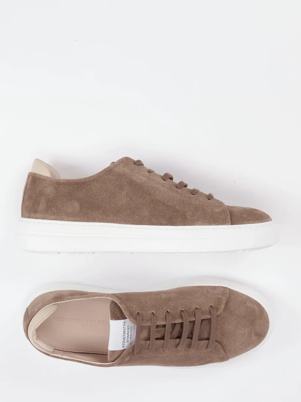 Konstantin Starke – Sneaker aus Veloursleder Braun