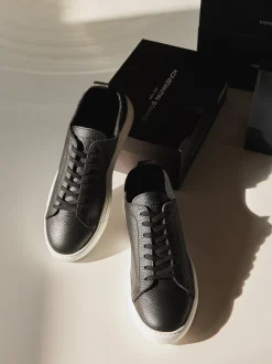 Konstantin Starke – Sneaker aus Kalbleder schwarz