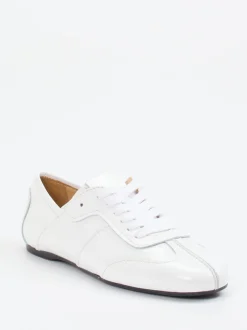 Konstantin Starke – Sneaker aus Lackleder weiß