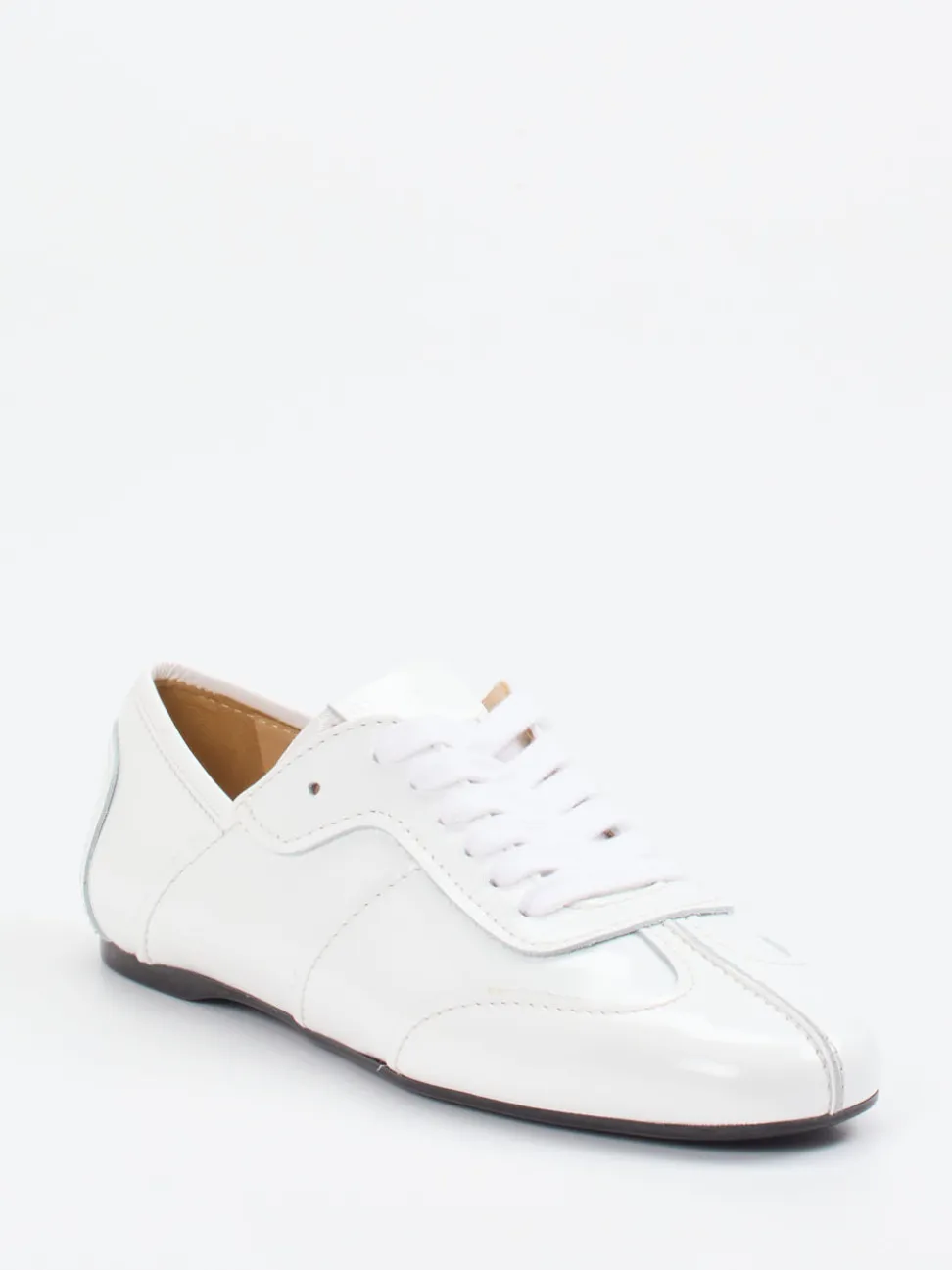 Konstantin Starke – Sneaker aus Lackleder weiß