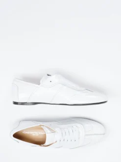 Konstantin Starke – Sneaker aus Lackleder weiß