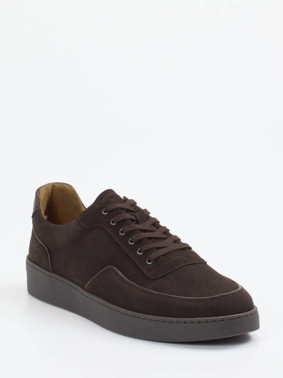 Konstantin Starke – Sneaker aus Veloursleder Dunkelbraun