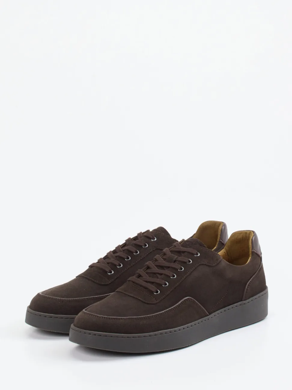 Konstantin Starke – Sneaker aus Veloursleder Dunkelbraun