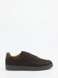 Konstantin Starke – Sneaker aus Veloursleder Dunkelbraun