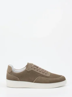 Konstantin Starke – Sneaker aus Veloursleder Taupe