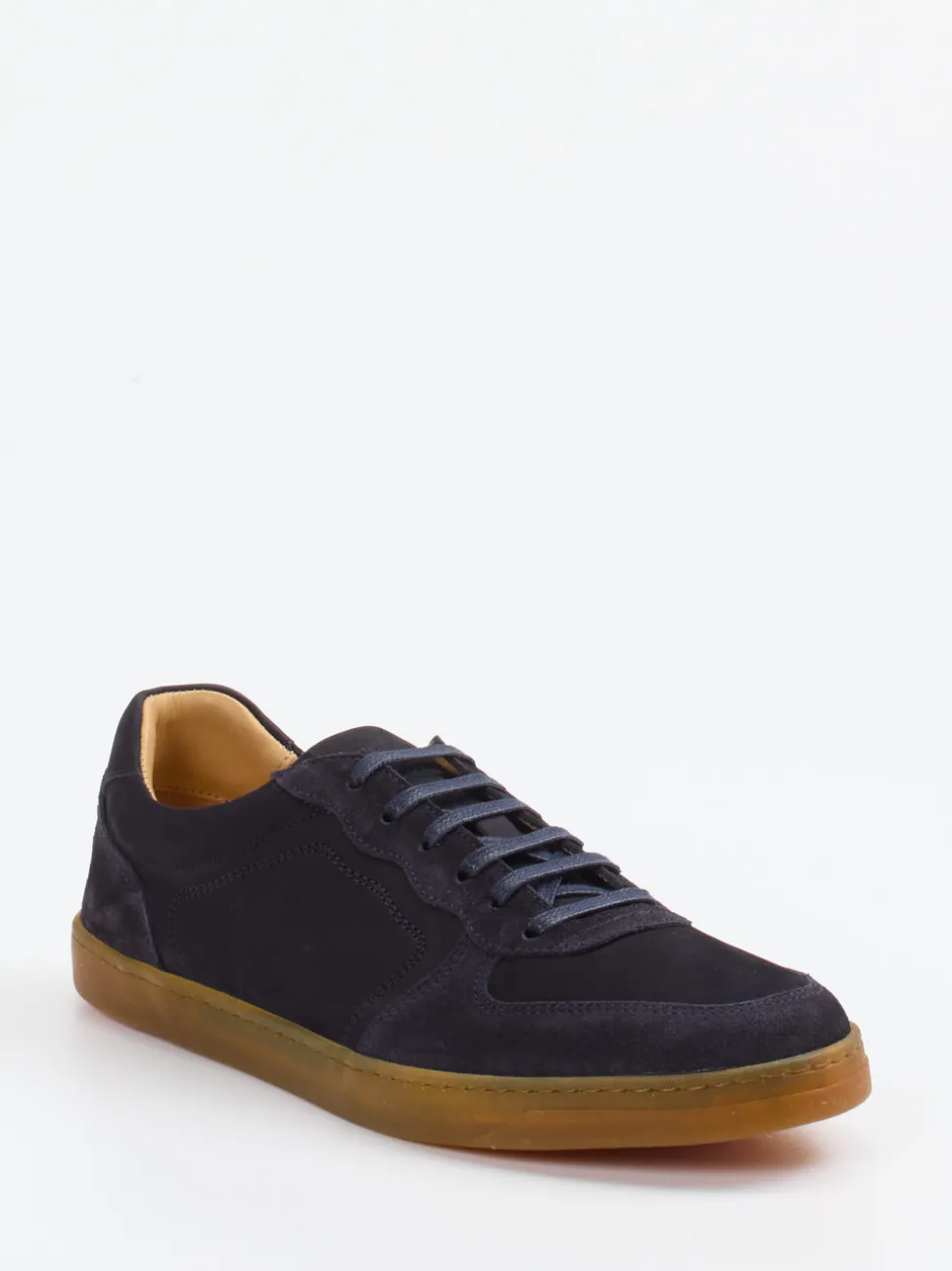 Konstantin Starke – Sneaker aus Veloursleder Dunkelblau
