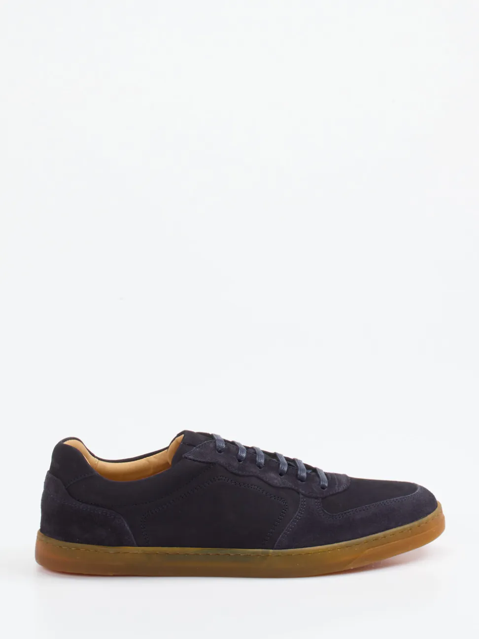 Konstantin Starke – Sneaker aus Veloursleder Dunkelblau