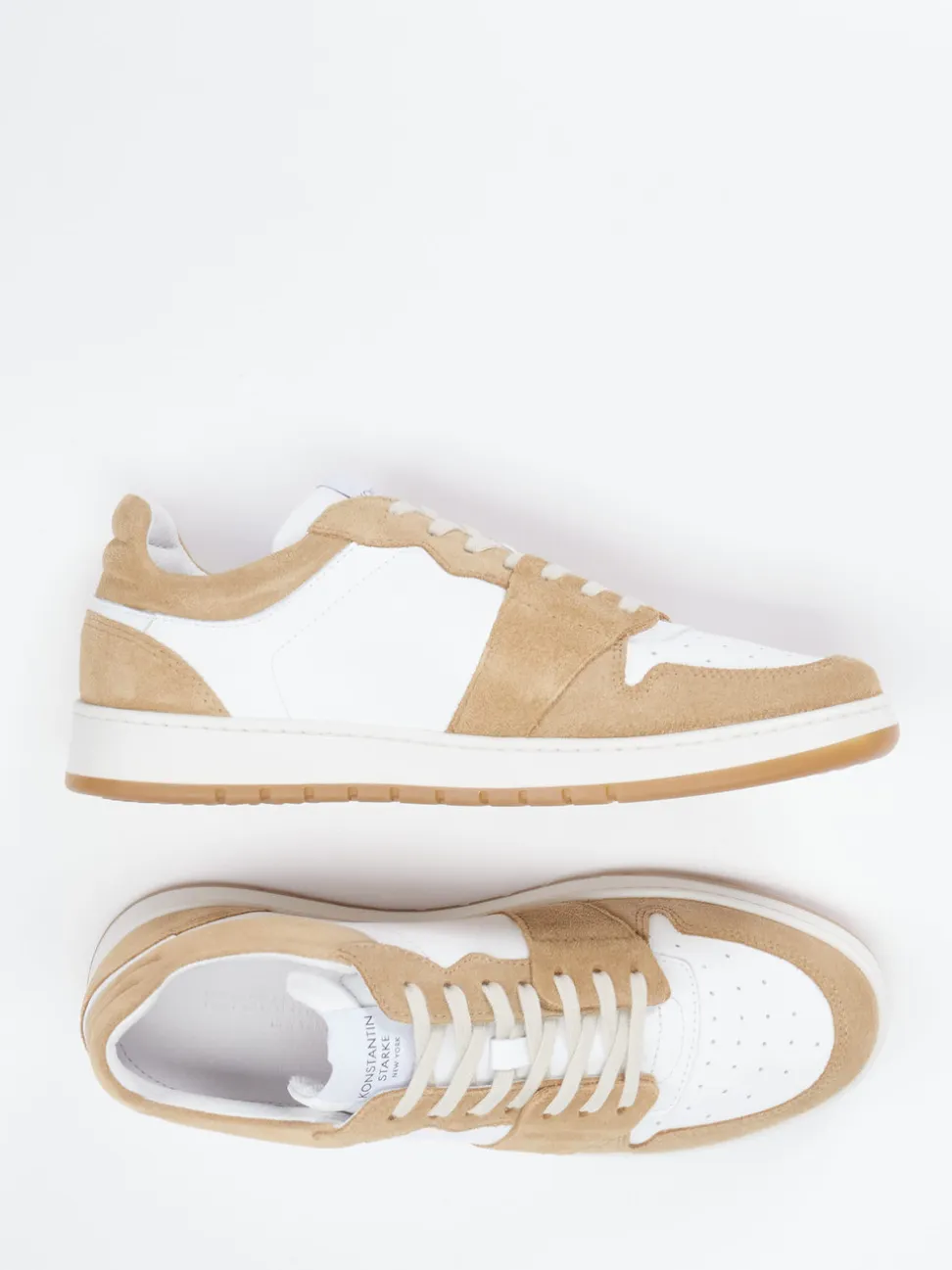 Konstantin Starke – Sneaker aus Kalbleder in Beige