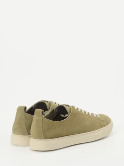 Konstantin Starke – Sneaker aus Veloursleder Khaki
