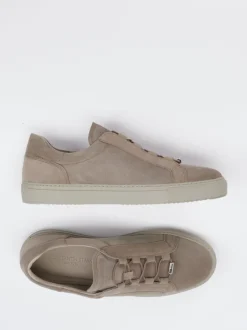 Konstantin Starke – Sneaker aus Veloursleder Taupe
