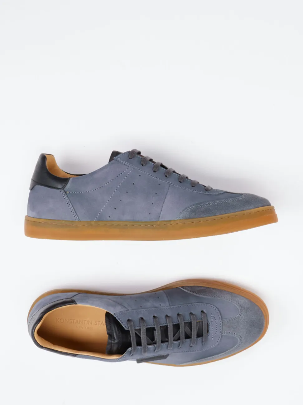 Konstantin Starke – Sneaker aus Veloursleder schiefergrau