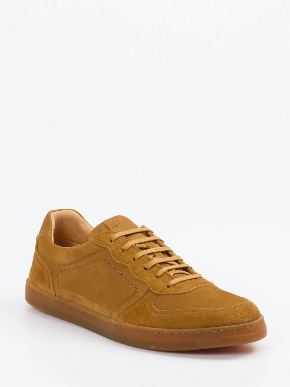 Konstantin Starke – Sneaker aus Veloursleder ockerbraun
