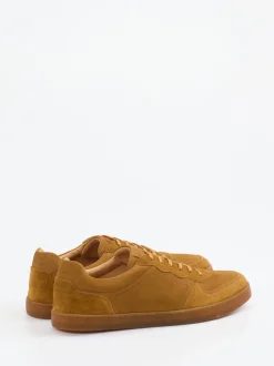 Konstantin Starke – Sneaker aus Veloursleder ockerbraun
