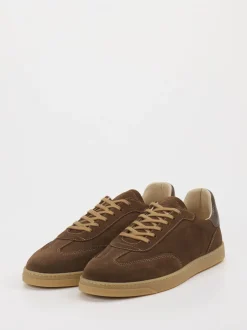 Konstantin Starke – Sneaker aus Veloursleder braun