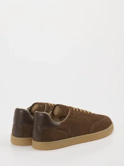 Konstantin Starke – Sneaker aus Veloursleder braun