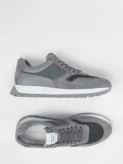 Konstantin Starke – Sneaker aus Veloursleder grau