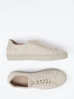 Konstantin Starke – Sneaker aus Veloursleder beige