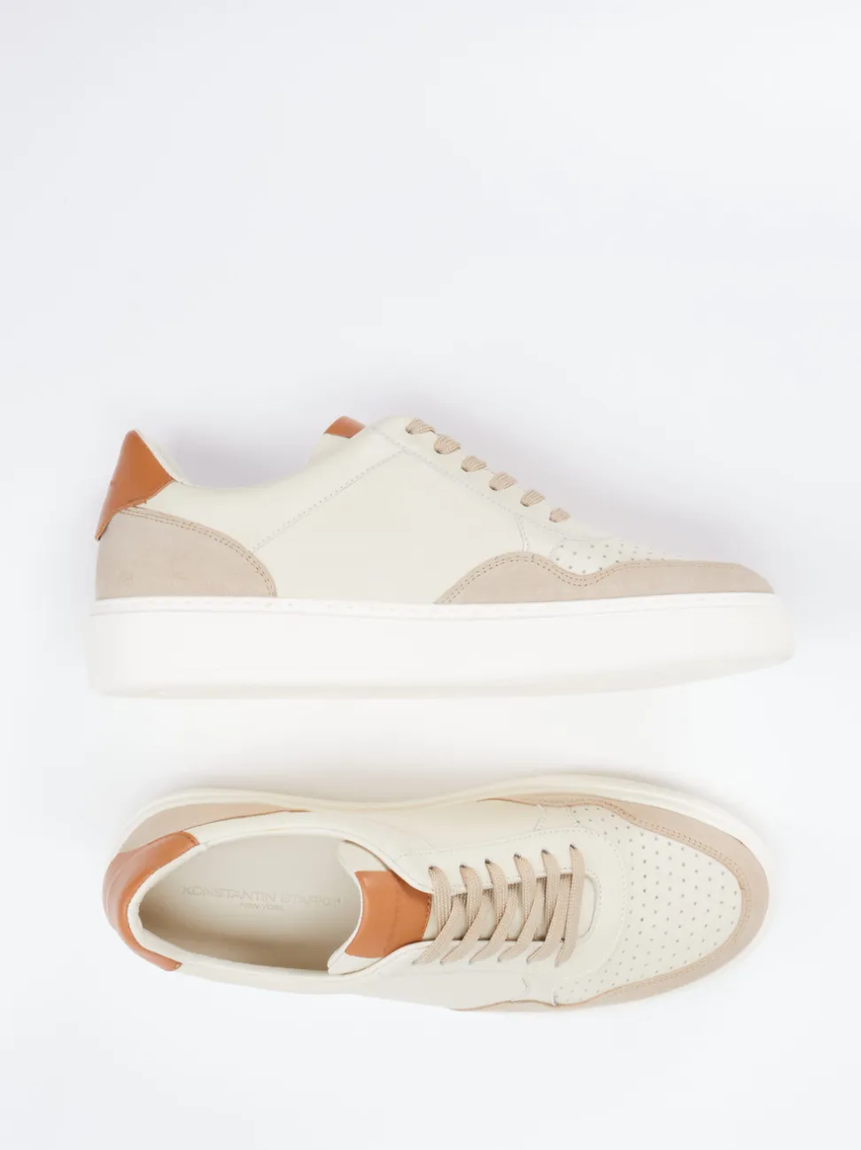 Konstantin Starke – Sneaker aus Lammleder in Beige