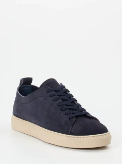 Konstantin Starke – Sneaker aus Veloursleder nachtblau
