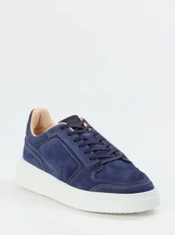 Konstantin Starke – Sneaker aus Veloursleder Dunkelblau