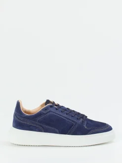 Konstantin Starke – Sneaker aus Veloursleder Dunkelblau