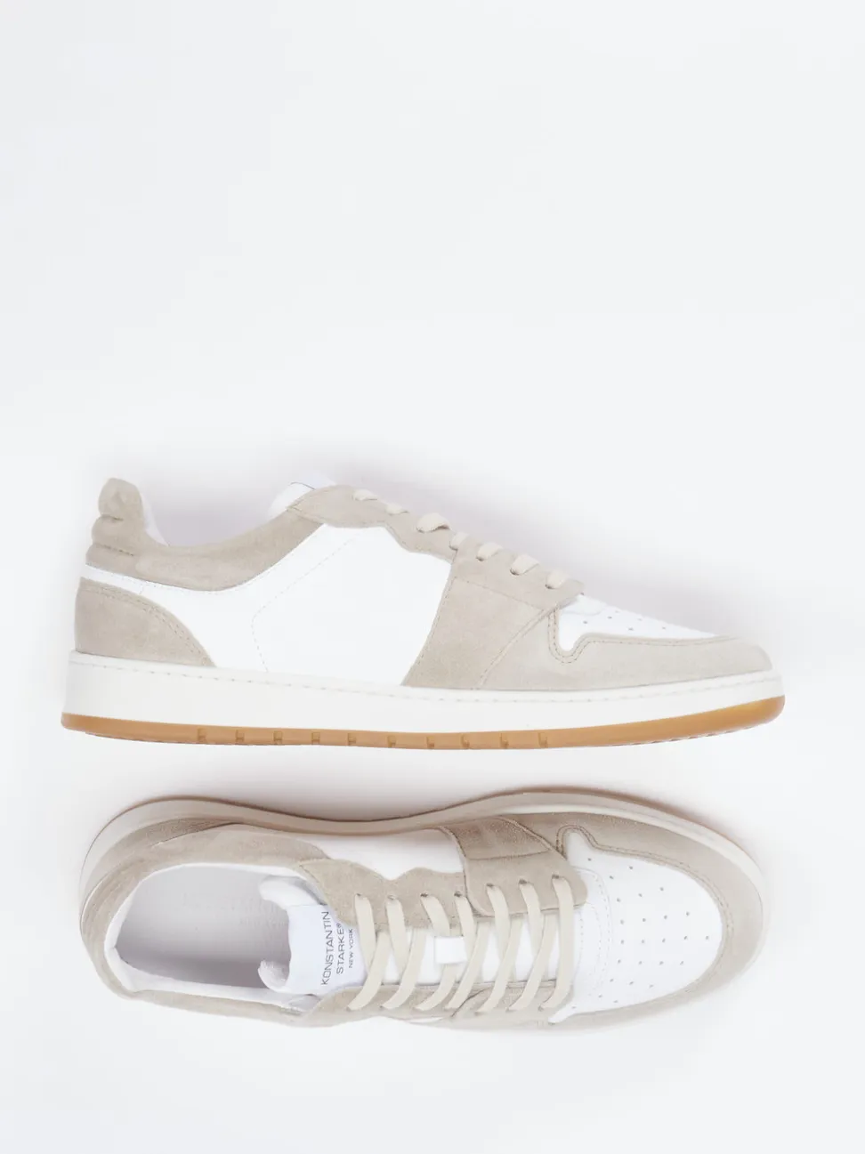 Konstantin Starke – Sneaker aus Kalbleder weiß