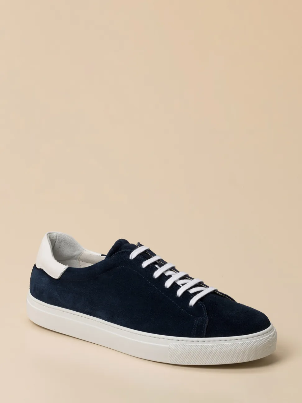 Konstantin Starke – Sneaker aus Veloursleder Dunkelblau