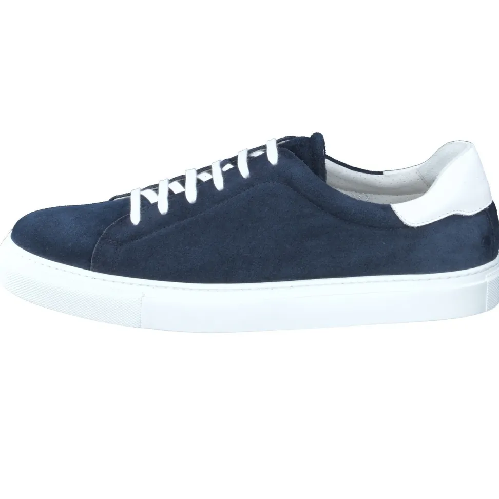 Konstantin Starke – Sneaker aus Veloursleder Dunkelblau
