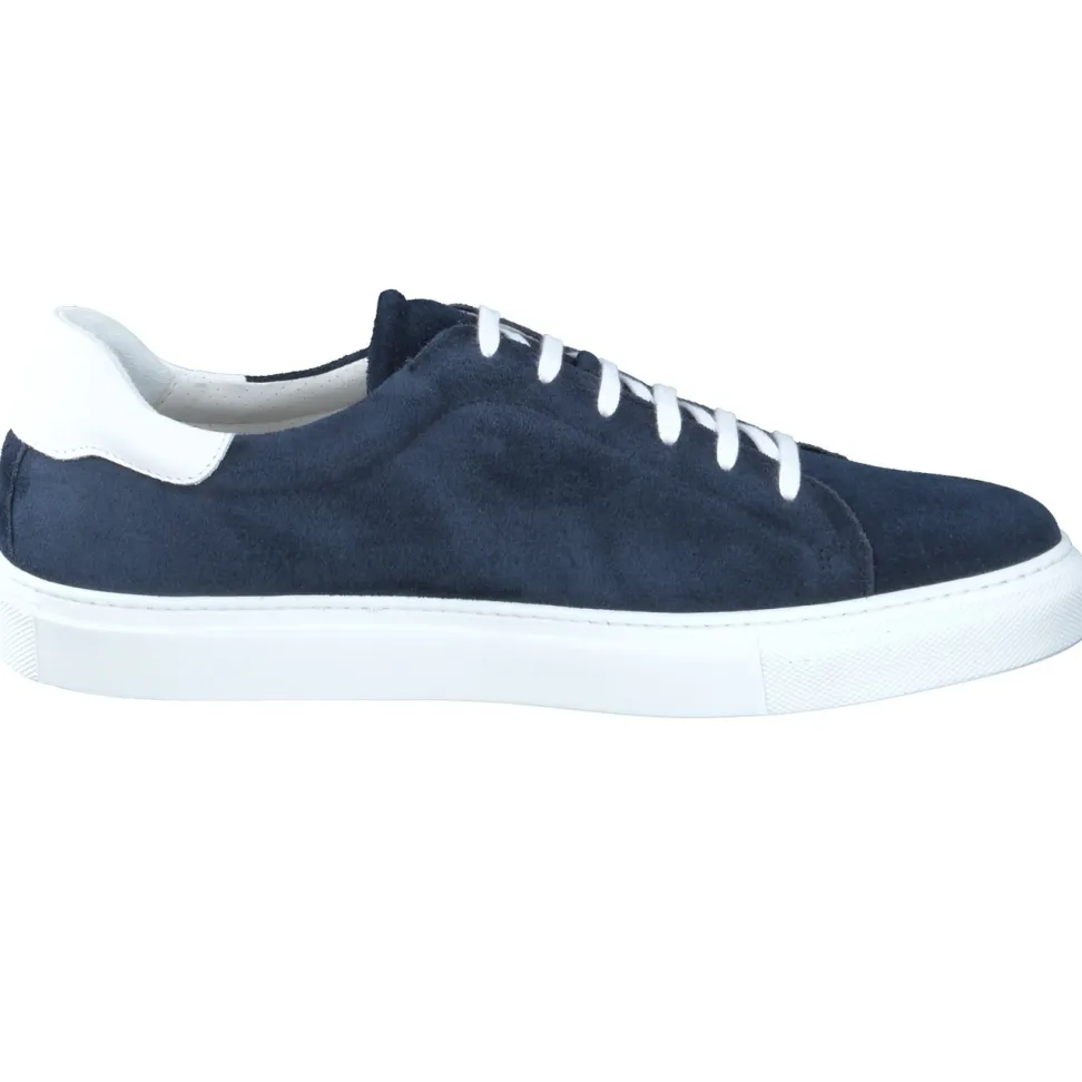 Konstantin Starke – Sneaker aus Veloursleder Dunkelblau